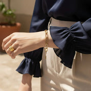 Coralie Diamond Chain Bracelet – 18K Gold Jewellery | Milvanna