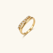 Adeline Diamond Gold Ring – 18K Gold Jewellery | Milvanna