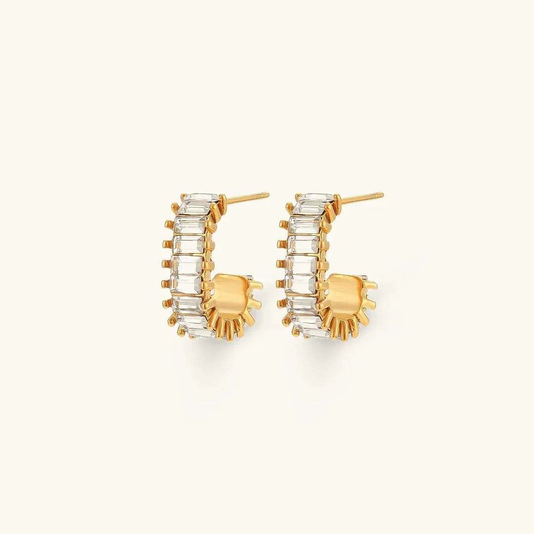 Agnes Diamond Earrings – 18K Gold Jewellery | Milvanna