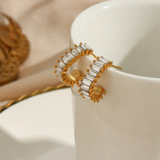 Agnes Diamond Earrings – 18K Gold Jewellery | Milvanna