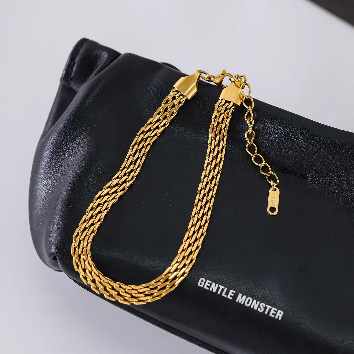 Avelie Mesh Chain Gold Anklet – 18K Gold Jewellery | Milvanna