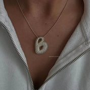 Bela Initial Name Necklace – Personalised 18K Gold Letter Pendant – 18K Gold Jewellery | Milvanna
