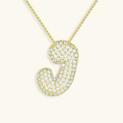 Bela Initial Name Necklace – Personalised 18K Gold Letter Pendant – 18K Gold Jewellery | Milvanna