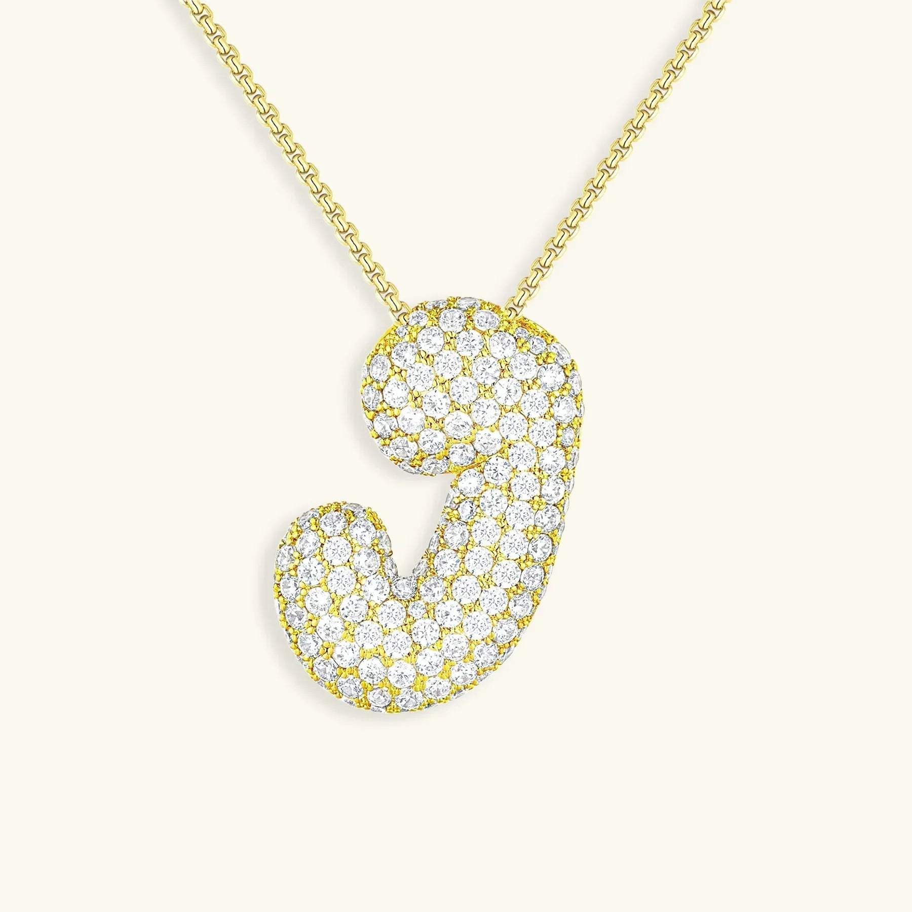 Bela Initial Name Necklace – Personalised 18K Gold Letter Pendant – 18K Gold Jewellery | Milvanna