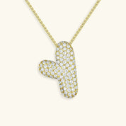 Bela Initial Name Necklace – Personalised 18K Gold Letter Pendant – 18K Gold Jewellery | Milvanna