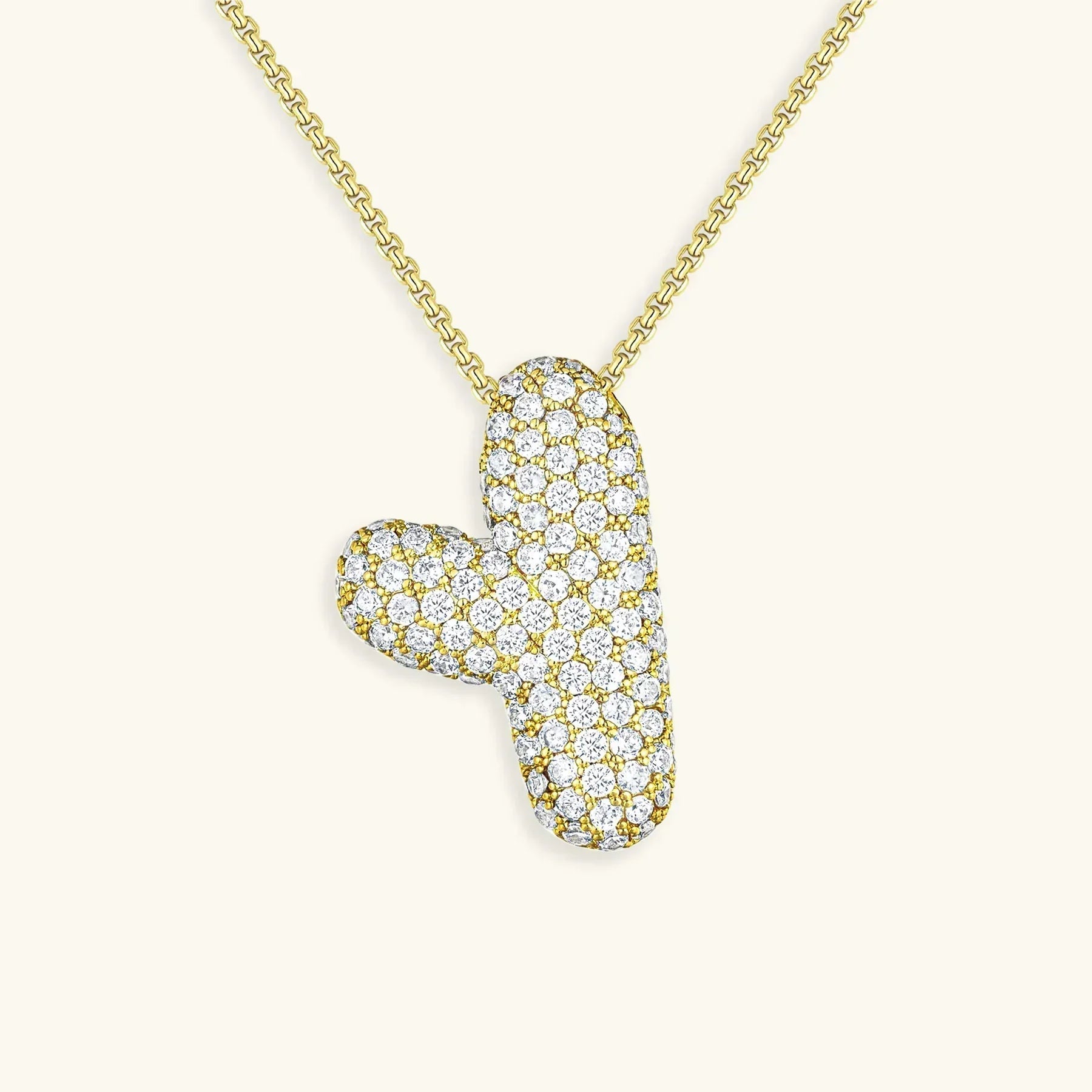 Bela Initial Name Necklace – Personalised 18K Gold Letter Pendant – 18K Gold Jewellery | Milvanna