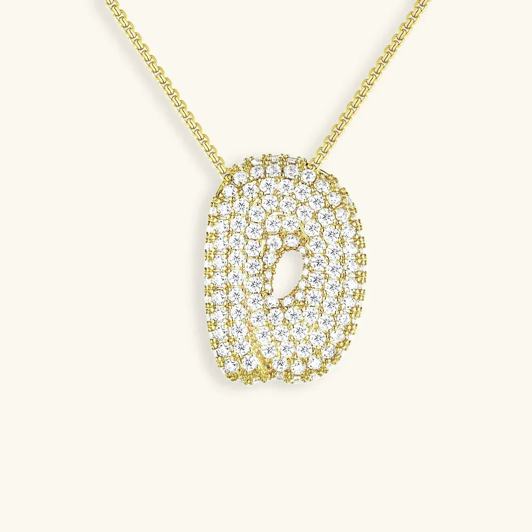 Bela Initial Name Necklace – Personalised 18K Gold Letter Pendant – 18K Gold Jewellery | Milvanna