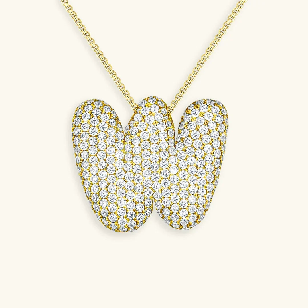 Bela Initial Name Necklace – Personalised 18K Gold Letter Pendant – 18K Gold Jewellery | Milvanna