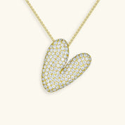 Bela Initial Name Necklace – Personalised 18K Gold Letter Pendant – 18K Gold Jewellery | Milvanna