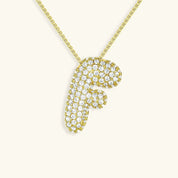 Bela Initial Name Necklace – Personalised 18K Gold Letter Pendant – 18K Gold Jewellery | Milvanna
