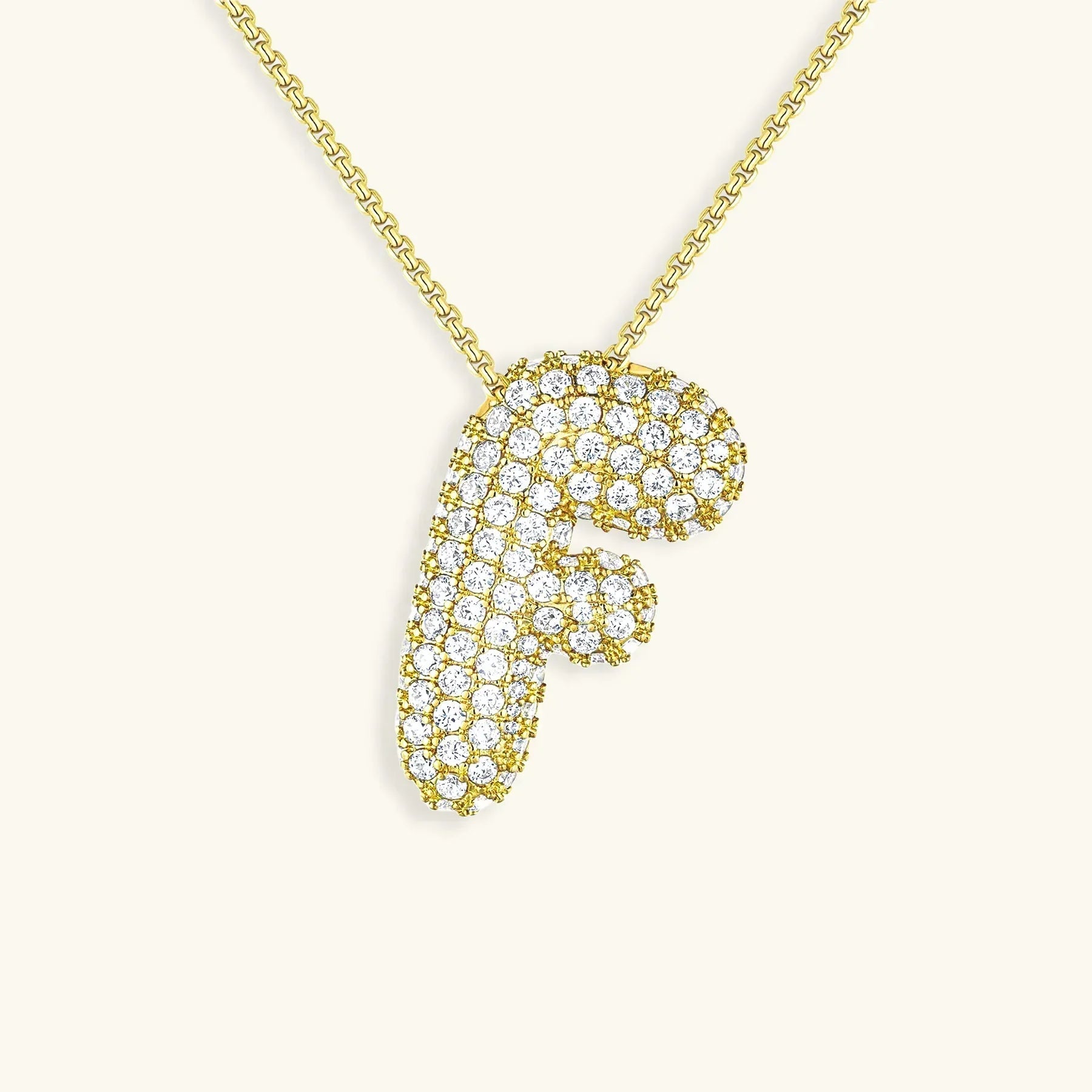 Bela Initial Name Necklace – Personalised 18K Gold Letter Pendant – 18K Gold Jewellery | Milvanna
