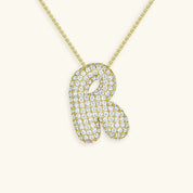 Bela Initial Name Necklace – Personalised 18K Gold Letter Pendant – 18K Gold Jewellery | Milvanna