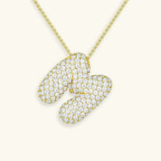 Bela Initial Name Necklace – Personalised 18K Gold Letter Pendant – 18K Gold Jewellery | Milvanna