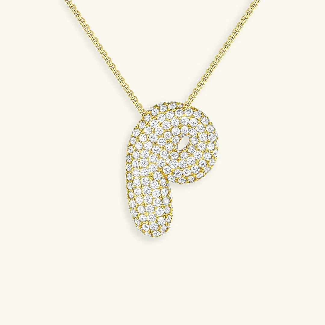 Bela Initial Name Necklace – Personalised 18K Gold Letter Pendant – 18K Gold Jewellery | Milvanna