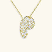 Bela Initial Name Necklace – Personalised 18K Gold Letter Pendant – 18K Gold Jewellery | Milvanna