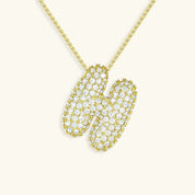 Bela Initial Name Necklace – Personalised 18K Gold Letter Pendant – 18K Gold Jewellery | Milvanna