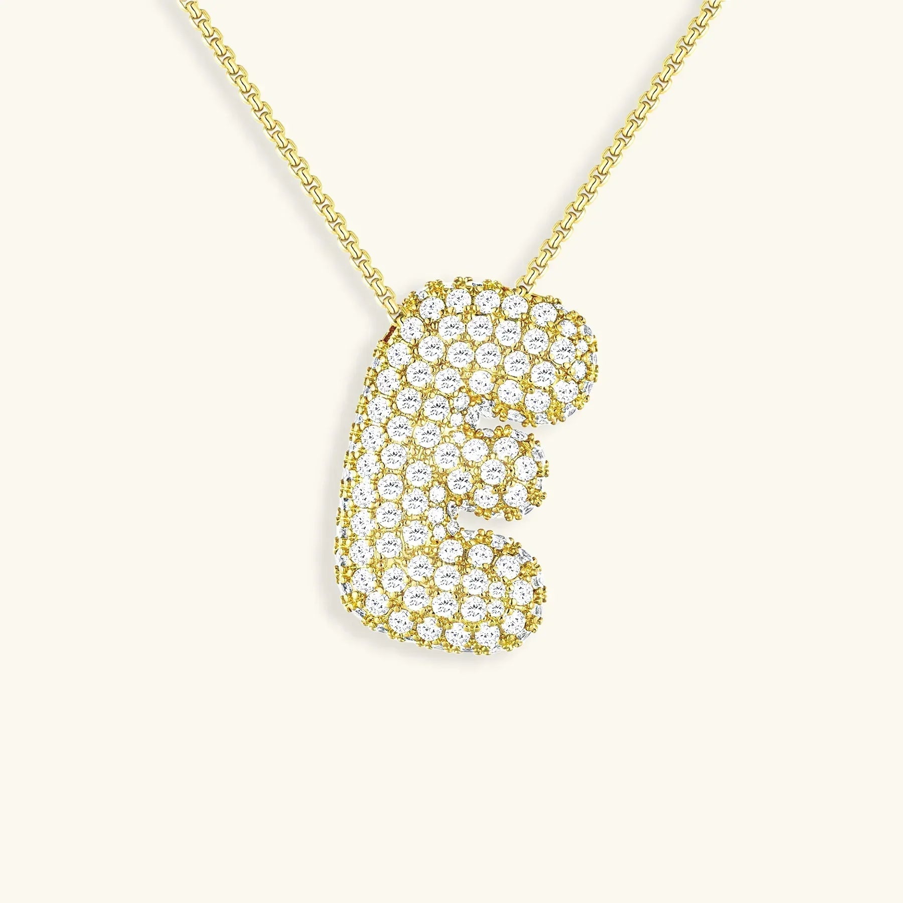 Bela Initial Name Necklace – Personalised 18K Gold Letter Pendant – 18K Gold Jewellery | Milvanna