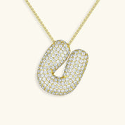 Bela Initial Name Necklace – Personalised 18K Gold Letter Pendant – 18K Gold Jewellery | Milvanna