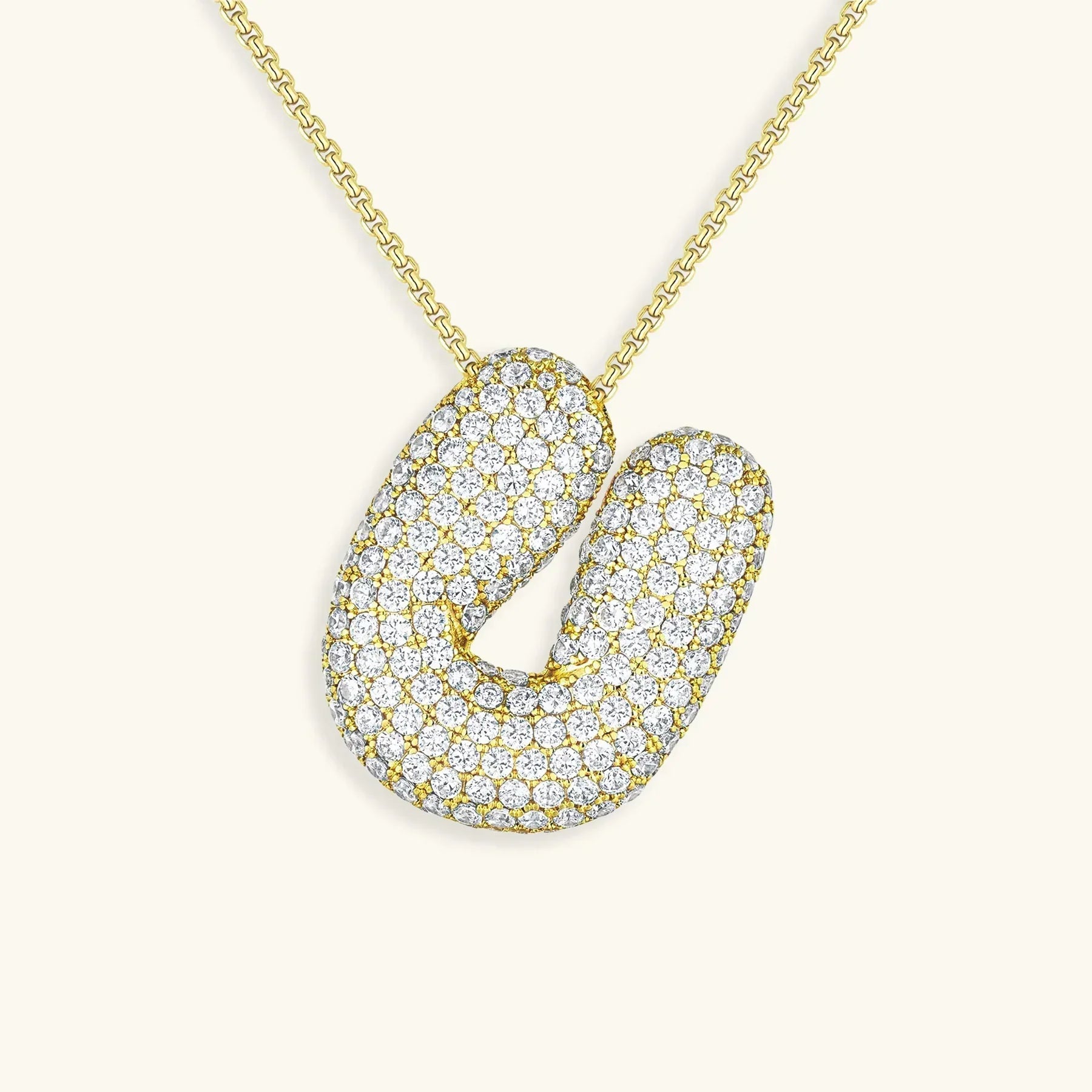 Bela Initial Name Necklace – Personalised 18K Gold Letter Pendant – 18K Gold Jewellery | Milvanna