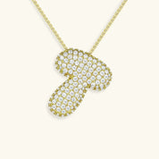 Bela Initial Name Necklace – Personalised 18K Gold Letter Pendant – 18K Gold Jewellery | Milvanna