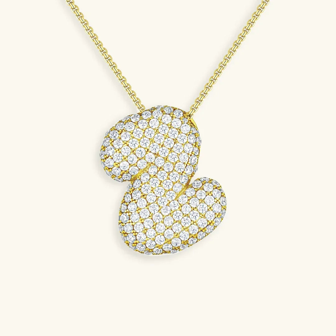 Bela Initial Name Necklace – Personalised 18K Gold Letter Pendant – 18K Gold Jewellery | Milvanna
