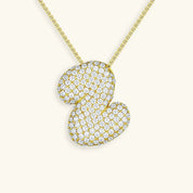 Bela Initial Name Necklace – Personalised 18K Gold Letter Pendant – 18K Gold Jewellery | Milvanna