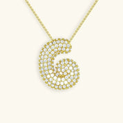 Bela Initial Name Necklace – Personalised 18K Gold Letter Pendant – 18K Gold Jewellery | Milvanna