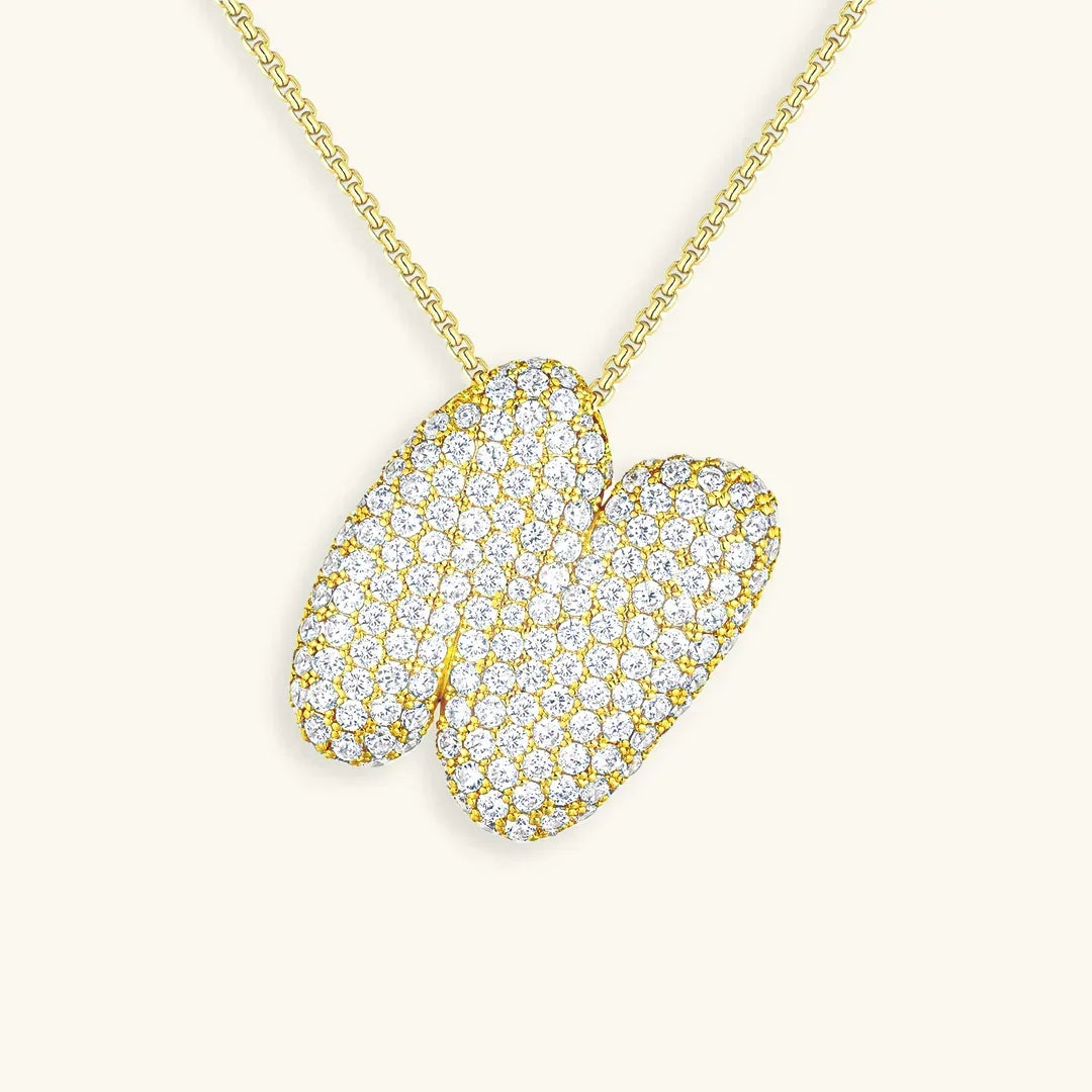 Bela Initial Name Necklace – Personalised 18K Gold Letter Pendant – 18K Gold Jewellery | Milvanna
