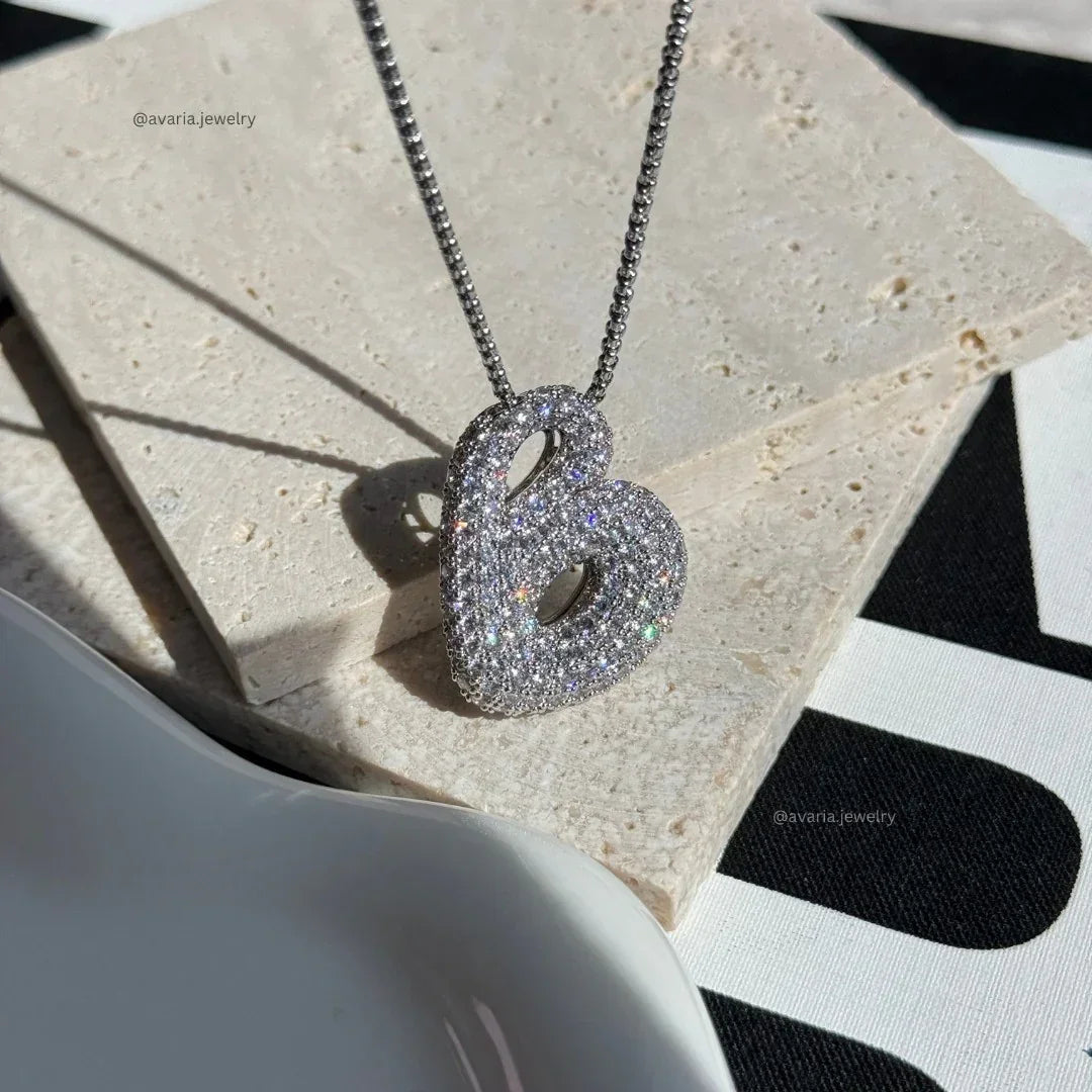 Bela Initial Name Necklace – Personalised 18K Gold Letter Pendant – 18K Gold Jewellery | Milvanna