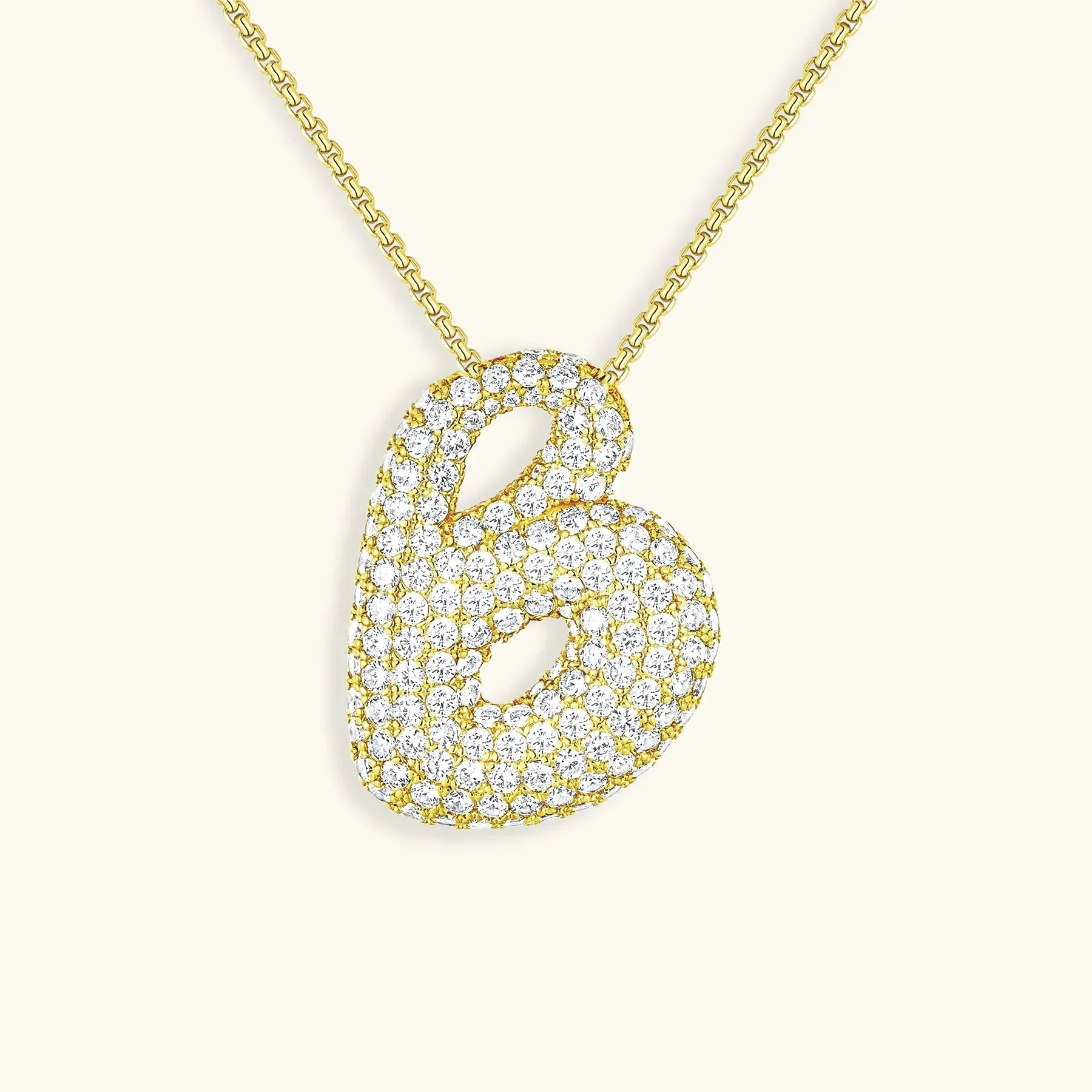 Bela Initial Name Necklace – Personalised 18K Gold Letter Pendant – 18K Gold Jewellery | Milvanna