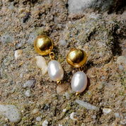 Cornelia Freshwater Pearl Earrings – 18K Gold Jewellery | Milvanna