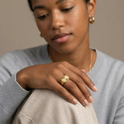 Aglaia Gold Ring – 18K Gold Jewellery | Milvanna