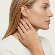 Adeline Diamond Gold Ring – 18K Gold Jewellery | Milvanna