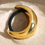 Gold Dome Pony Cuff – 18K Gold Jewellery | Milvanna