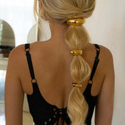 Gold Dome Pony Cuff – 18K Gold Jewellery | Milvanna