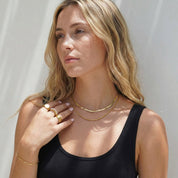 Haven Layered Gold Necklace – 18K PVD Gold Two-Strand Chain – 18K Gold Jewellery | Milvanna