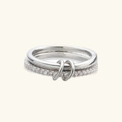 Adela Stacked Diamond Ring – 18K Gold Jewellery | Milvanna