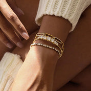 Coralie Diamond Chain Bracelet – 18K Gold Jewellery | Milvanna