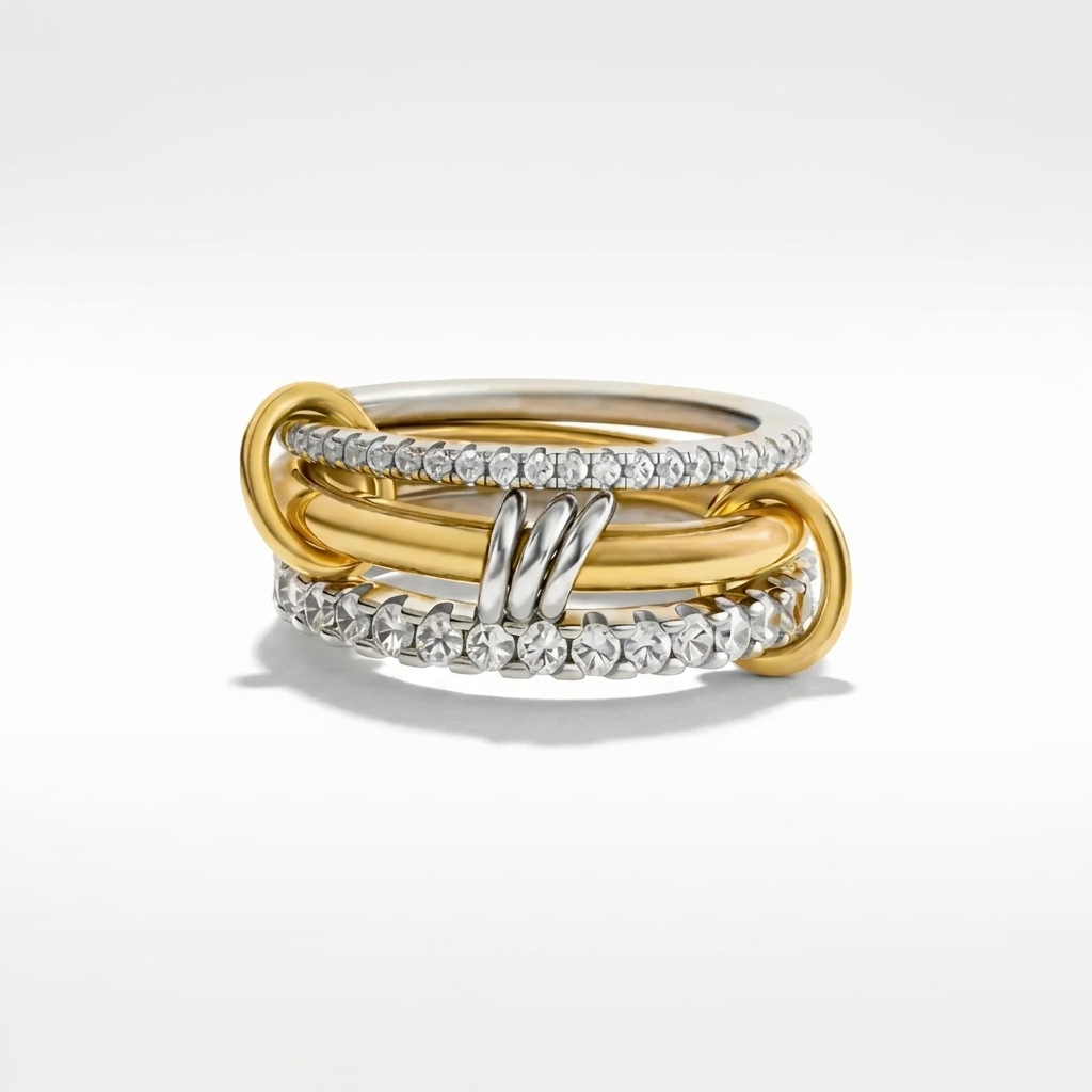 Cosette Stacked Diamond Ring