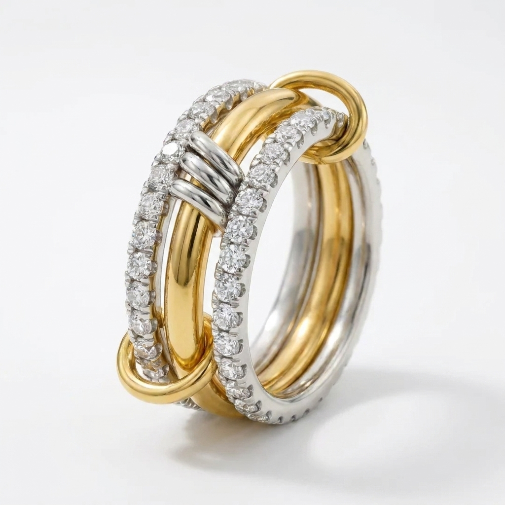 Cosette Stacked Diamond Ring