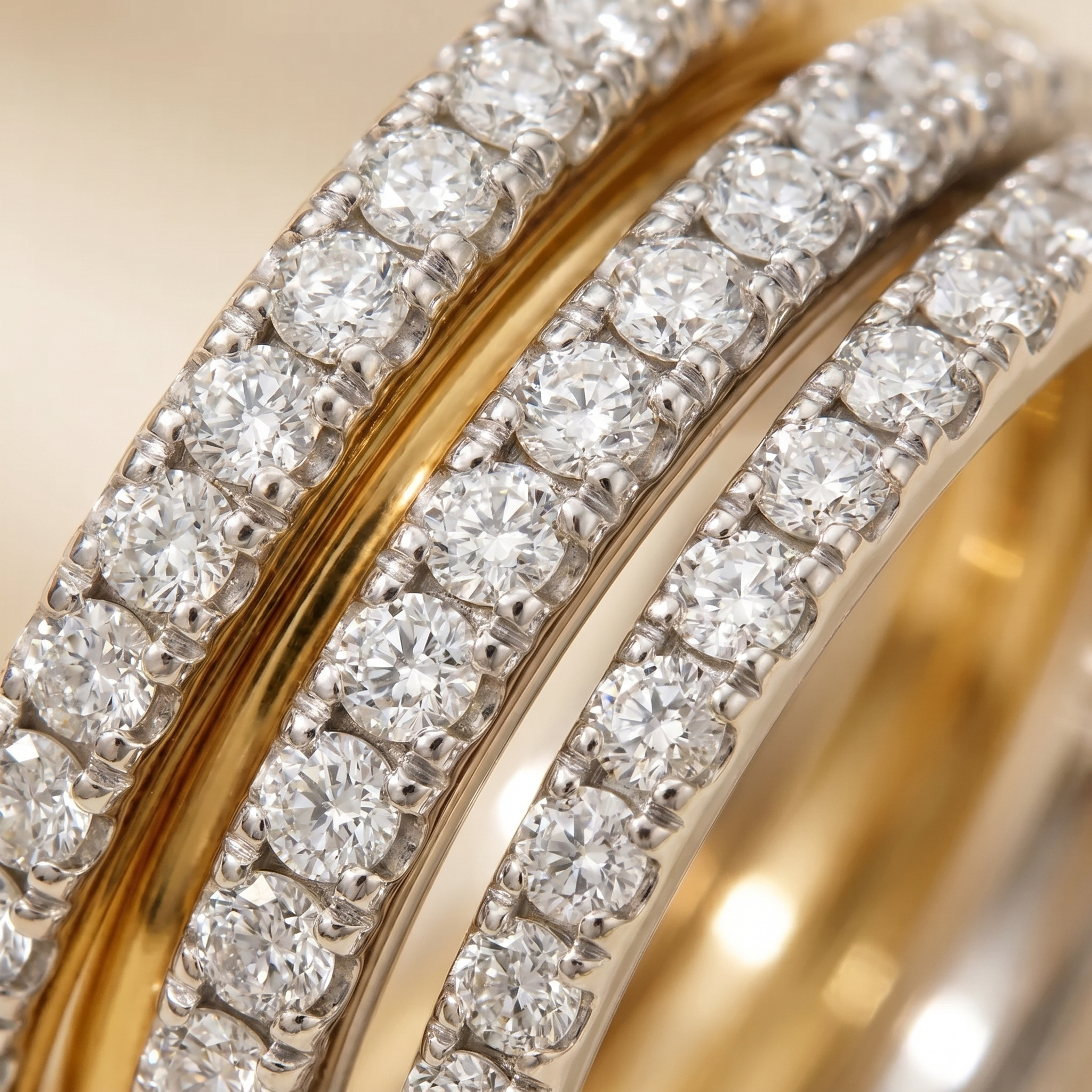 Cosette Stacked Diamond Ring