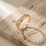 Milvanna-Adeline Diamond Gold Ring
