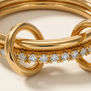Milvanna-Adela Stacked Diamond Ring