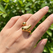 Milvanna-Abstract Gold Ring