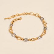 Milvanna-Addison Two Tone Gold Bracelet