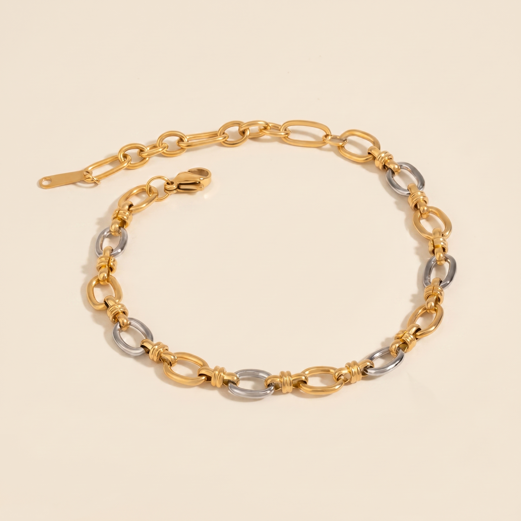 Milvanna-Addison Two Tone Gold Bracelet