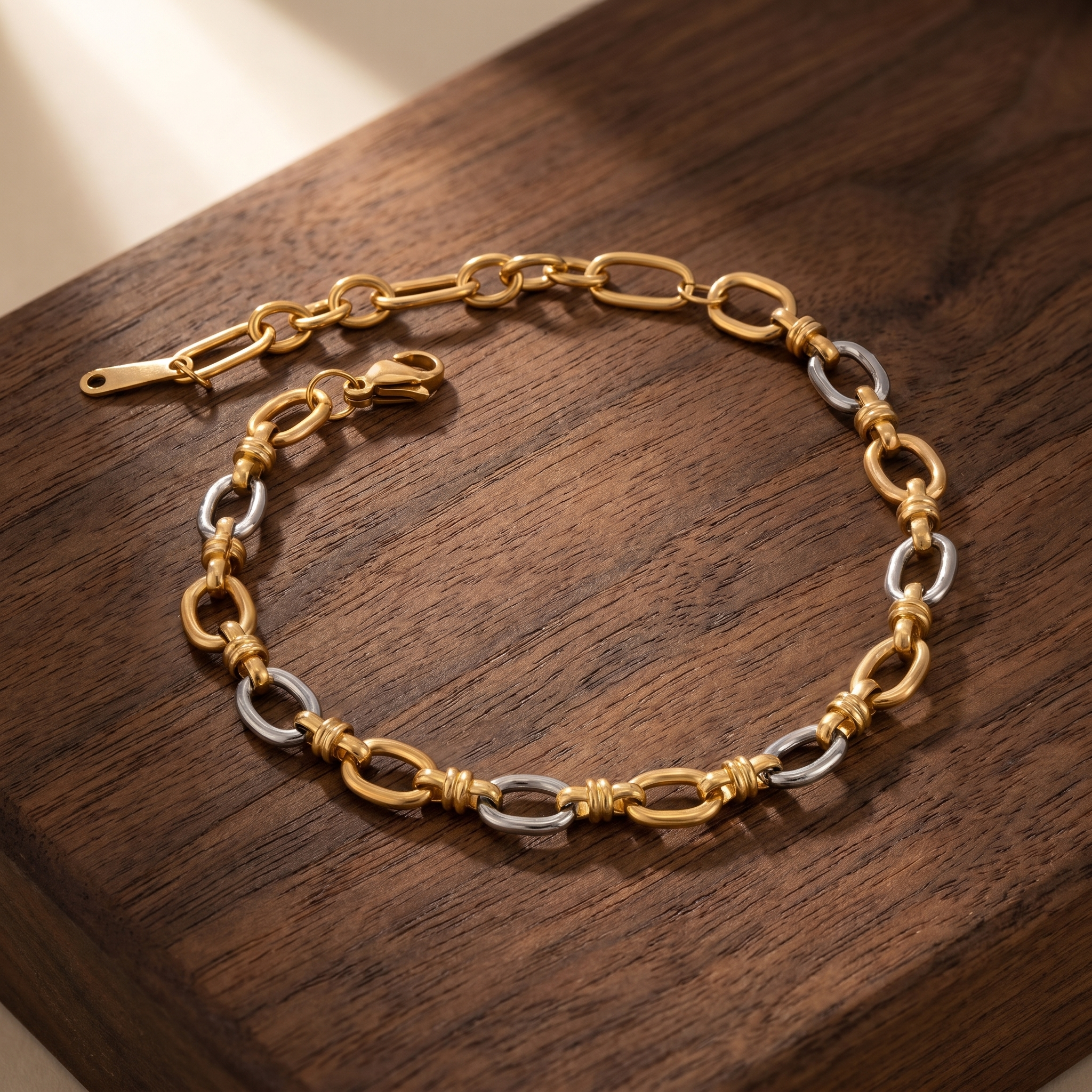 Milvanna-Addison Two Tone Gold Bracelet