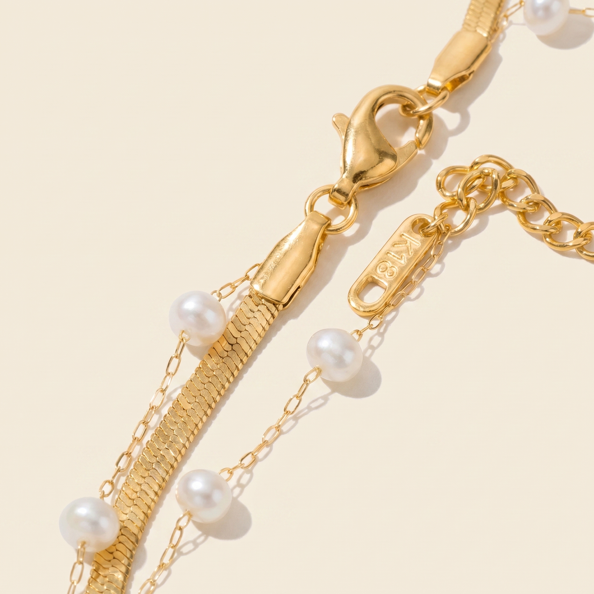 Milvanna-Pearla Freshwater Pearl Anklet