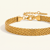 Milvanna-Avelie Mesh Chain Gold Anklet