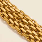 Milvanna-Avelie Mesh Chain Gold Anklet